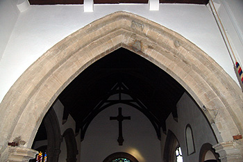 The west tower arch March 2012
